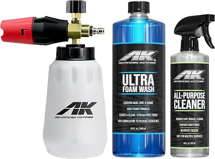 Advanced Kotings Foam Cannon, Ultra Foam Wash, and All-Purpose Cleaner | Detailing & Washing Kit for Cars, Trucks, Motor