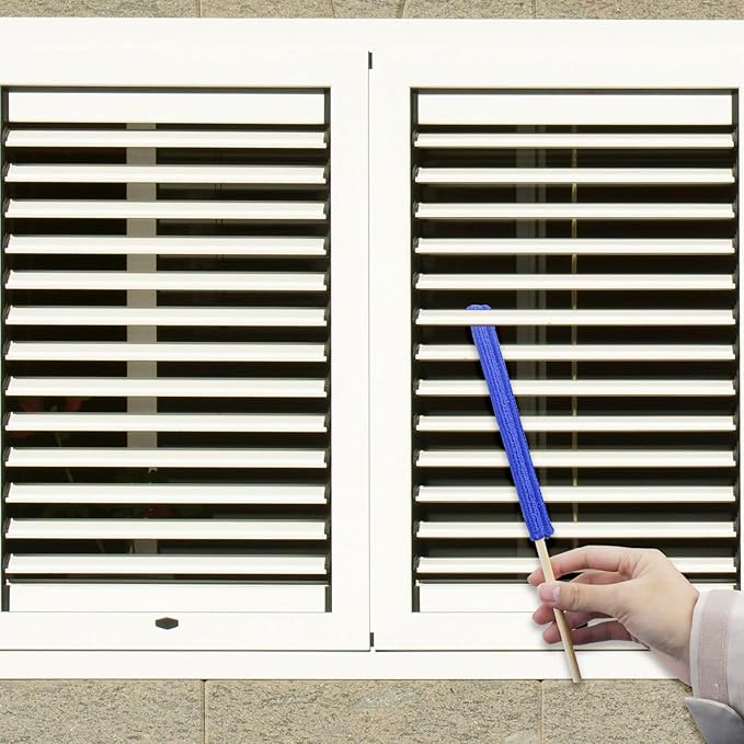 22 PCS Microfiber Detail Duster Sticks, Mini Duster Crevice Cleaning Tool for Car Air Vents, Blinds, Fans, Windows, Small Spaces, Gap Dust Cleaner