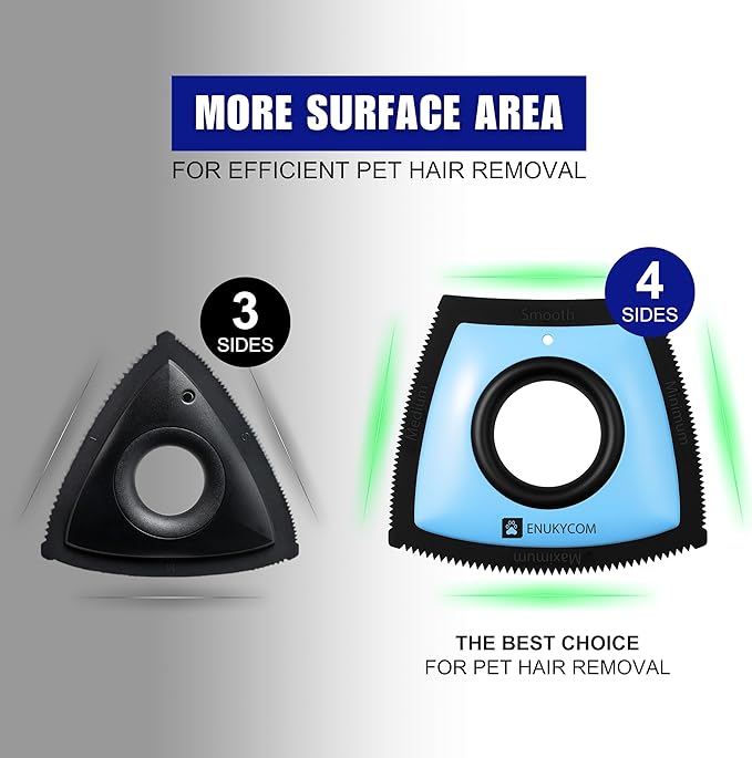 Pet Hair Removal Tool for Car Detailing – 2025 Upgrade Dog Hair Remover for Car Auto, Couch, Carpet & Furniture – Reusable Pet Hair Scraper for Car Interior & Upholstery