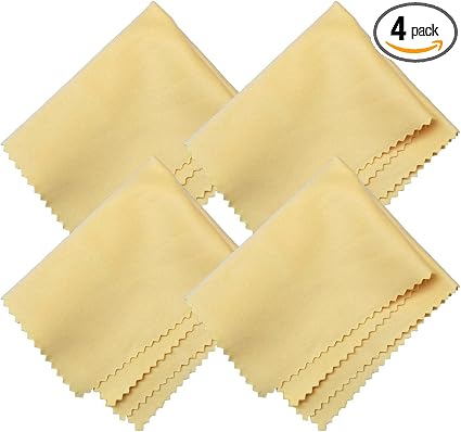 Microfiber Screen Cleaning Cloths, HTTX 4-Pack 6 x 7 inches for Cell Phones, Tablets, LCD TV, Laptop, Camera Lenses, Sur