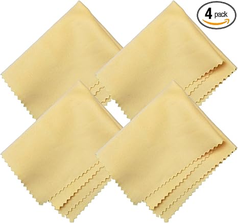 Microfiber Screen Cleaning Cloths, HTTX 4-Pack 6 x 7 inches for Cell Phones, Tablets, LCD TV, Laptop, Camera Lenses, Sur