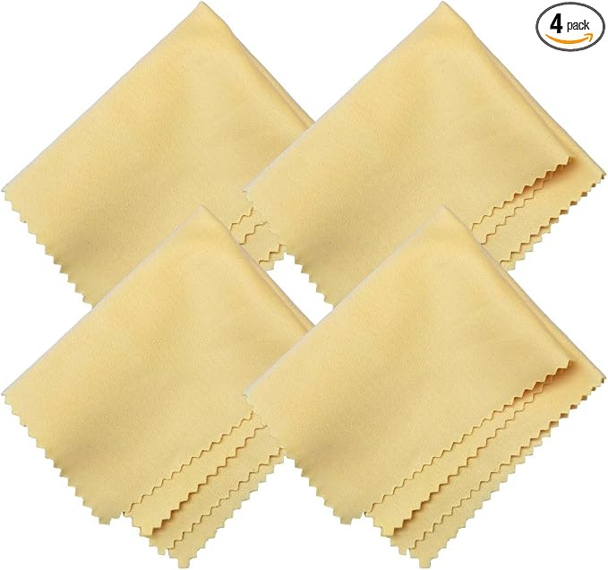 Microfiber Screen Cleaning Cloths, HTTX 4-Pack 6 x 7 inches for Cell Phones, Tablets, LCD TV, Laptop, Camera Lenses, Sur