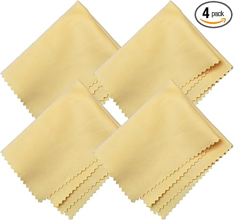 Microfiber Screen Cleaning Cloths, HTTX 4-Pack 6 x 7 inches for Cell Phones, Tablets, LCD TV, Laptop, Camera Lenses, Sur