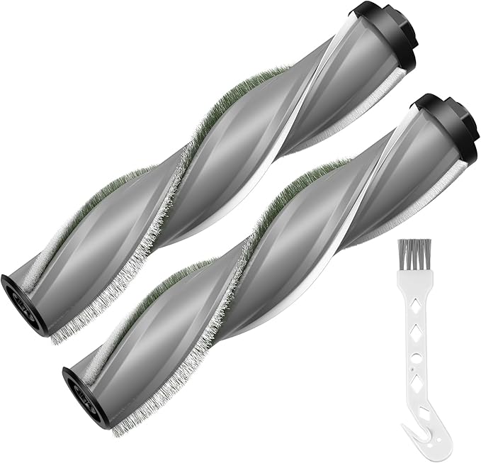 iSingo 3789X Brush Roll Replacement Compatible with Bissell Cleanview XR Pet 300W / XR 200W / Powerlifter Turbo Cordless Stick Vacuum, Model# 3797V, 3789U, 3789, 3789X, 3797, 3797W, 2 Pack, Grey