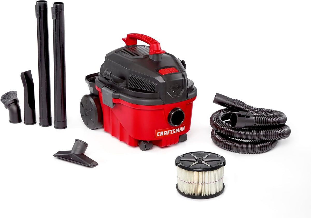 CMXEVBE17040 4 Gallon 5.0 Peak HP Wet Dry Shop Vacuum