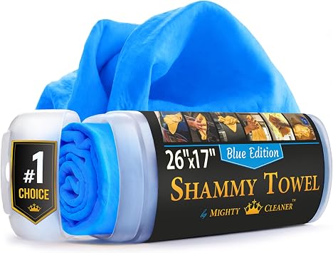 Shammy Cloth for Car Drying – 26"x17" – Streaks, Spots and Scratch-Free