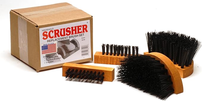Scrusher Replacement Boot Brush Set for Original Boot & Shoe Cleaner