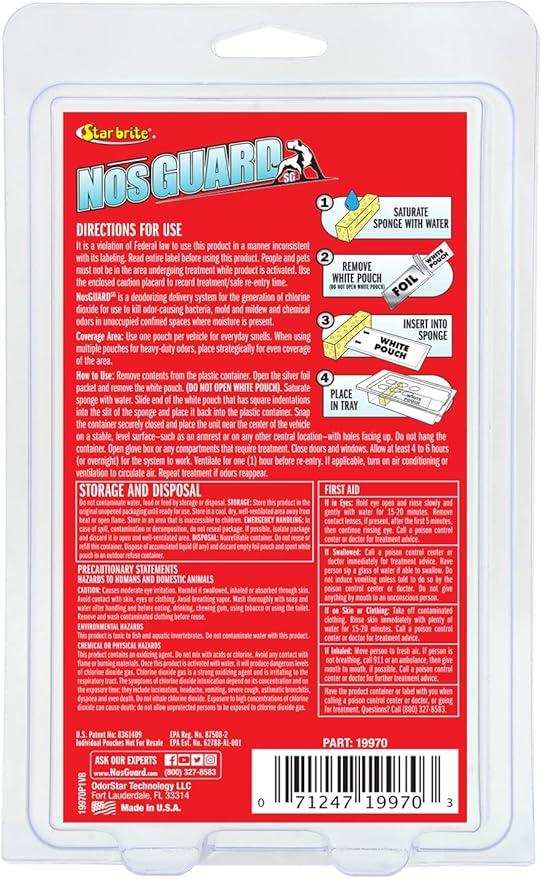 STAR BRITE Auto Odor Eliminator, Fast Release Vapor System Eliminates Car Odors in 4-6 Hours (19970)