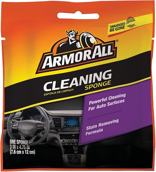 Armor All Cleaning Car Sponge, Car Wash Supplies for Cars, Trucks and Motorcycles, Yellow