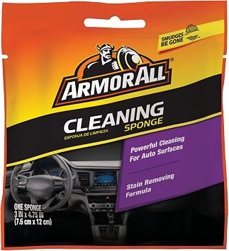 Armor All Cleaning Car Sponge, Car Wash Supplies for Cars, Trucks and Motorcycles, Yellow