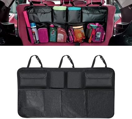 Car Trunk Organizer,Large Capacity Car Organizers and Storage, Foldable Backseat Hanging Storage, Car Cargo Storage Acce