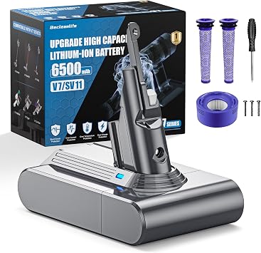 6500mAh Replacement Compatible with Dyson V7 Battery SV11 - Cleanova