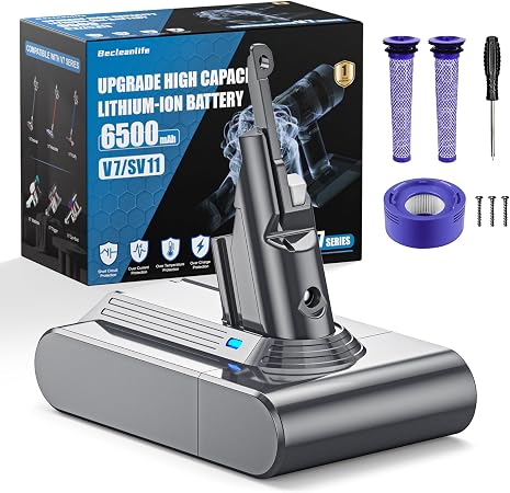 6500mAh Replacement Compatible with Dyson V7 Battery SV11 - Cleanova