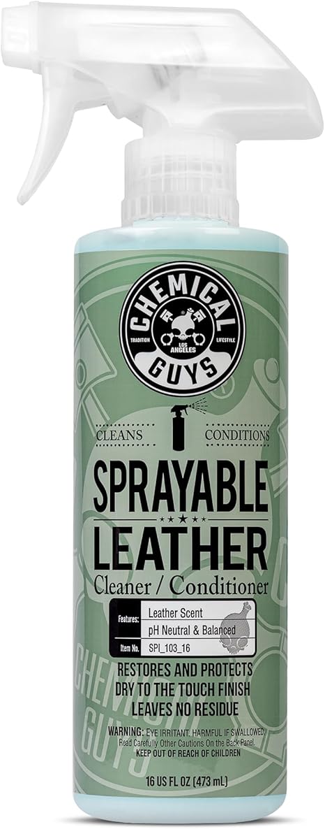 Chemical Guys, Sprayable Leather Cleaner & Conditioner in One Spray, 16 oz