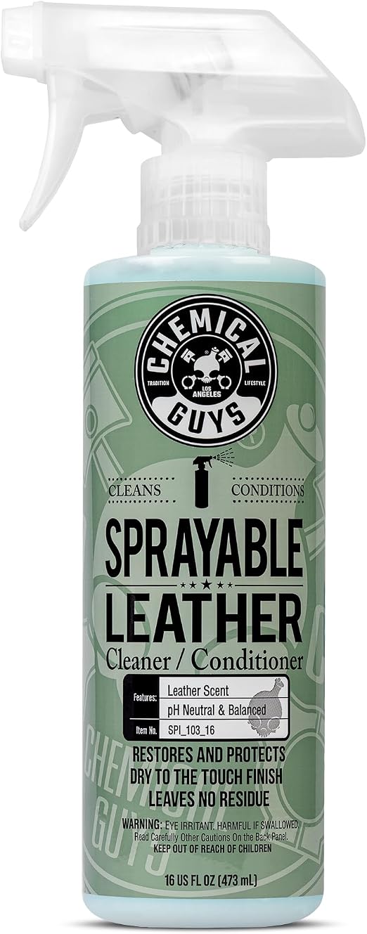 Chemical Guys, Sprayable Leather Cleaner & Conditioner in One Spray, 16 oz