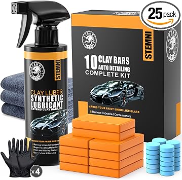 10 Pack Car Clay Bar Kit, Premium Grade Clay Bars Auto Detailing, Clay Luber Synthetic Lubricant, Car Wash Detailing Cle
