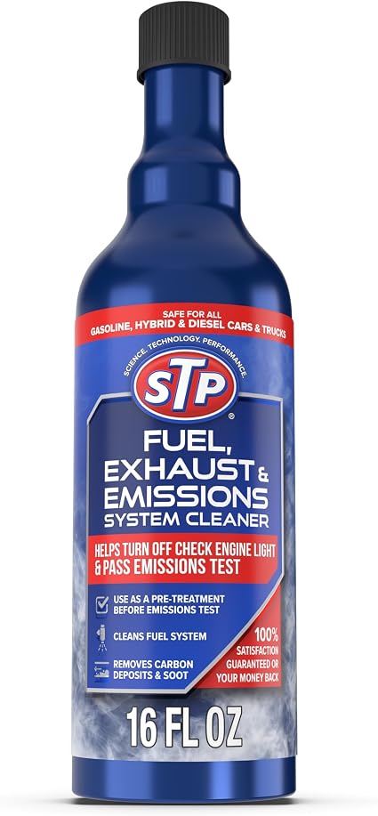 STP Exhaust & Emissions System Cleaner, 15 fl oz, Fuel System Cleaner and Gas Treatment to Support Emissions Performance