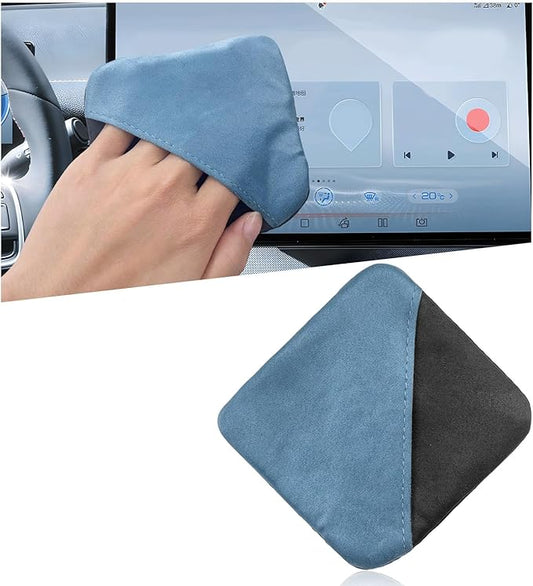 Ohleats Car Screen Cleaner, Microfiber Auto Screen Cleaning Pad, Foldable Touch Screen Cleaner Cloth for Vehicle Dashboard LCD Display, Car Cleaning Kits