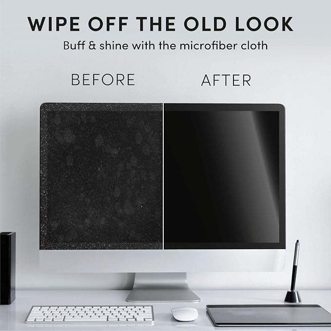 Electronic Wipes Streak-Free Screen Cleaner, TV Screen Cleaner for Smart TV, Screen Wipes Computer Cleaner, TV Cleaner for Electronics: Laptop, Car Phone, iPad | Microfiber Cloth Included [160 Wipes]