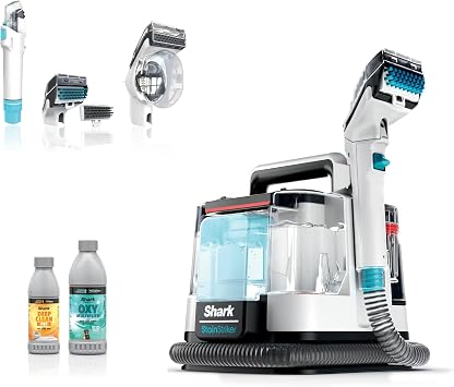 Shark PX201 StainStriker Portable Carpet & Upholstery Cleaner, Spot, Stain, & Odor Eliminator, 3 Attachments, Perfect fo