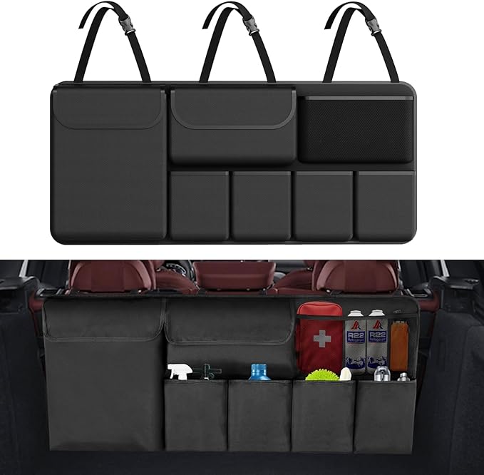 Car Trunk Organizer Backseat Hanging Organizer Large Capacity Car Storage Bag for SUV/MPV/Truck