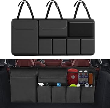 Car Trunk Organizer Backseat Hanging Organizer Large Capacity Car Storage Bag for SUV/MPV/Truck
