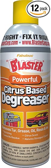 B'laster 16-CBD-12PK Powerful Citrus Based Degreaser - 11-Ounces - Case of 12