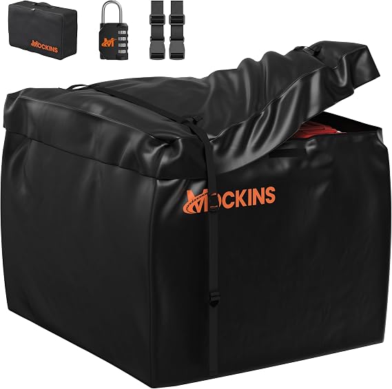 Mockins 30 Cubic Ft Square Trailer Hitch Cargo Carrier Bag 40"x40"x32"