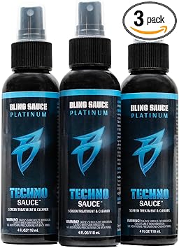 Bling Sauce Techno Sauce 3-Pack, Electronics Screen Cleaner, 4oz Each