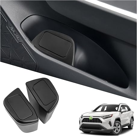 Ruiya Door Trash Can Compatible with 2019-2025 Toyota RAV4 & Hybrid All Trims, with Lid Plastic Garbage Bin Storage Orga