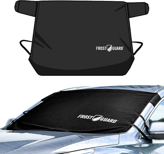 FrostGuard Glove | Car Windshield Cover for Ice and Snow - Standard Size, Fits Sedans and Compact Cars - Features Elasti