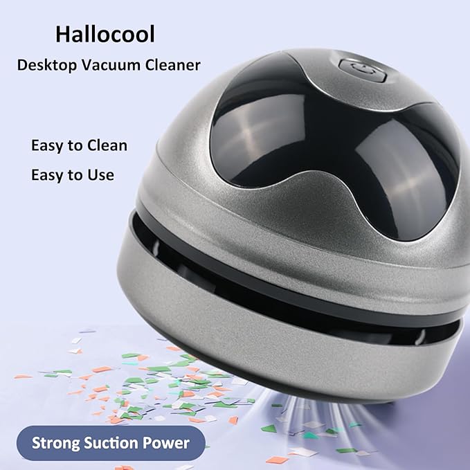 Desktop Vacuum Cleaner Mini Vacuum Cleaner for Crumbs Desk Table USB Vacuum Sweeper for Cleaning Eraser Crumbs Seeds Pet Hairs Flakes Computer Keyboard