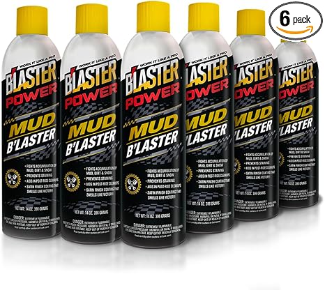 B’laster Mud Defender Spray – Power B’laster for Off-Road Vehicles – Non-Stick Barrier Helps Prevent Mud Buildup, Speeds