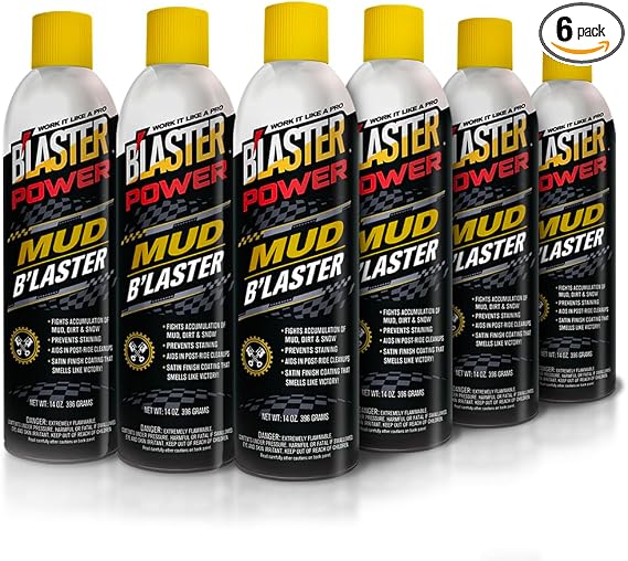 B’laster Mud Defender Spray – Power B’laster for Off-Road Vehicles – Non-Stick Barrier Helps Prevent Mud Buildup, Speeds