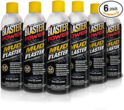 B’laster Mud Defender Spray – Power B’laster for Off-Road Vehicles – Non-Stick Barrier Helps Prevent Mud Buildup, Speeds