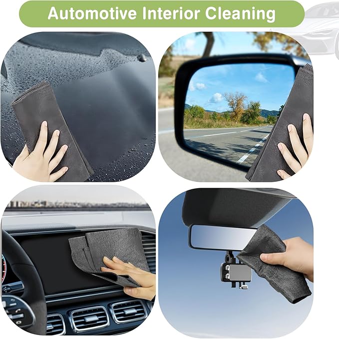 Thickened Magic Cleaning Cloth, Reusable Magic Cleaning Cloths for Glass, Streak Free Microfiber Magic Cleaning Cloth Reusable Rags for Kitchen, Windows, Mirrors, Cars (10)