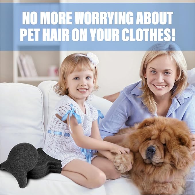 Pet Hair Remover for Laundry, Reusable Dog & Cat Hair Remover Tool, Effectively Removes Pet Hair, Lint and Dander from Bedding and Clothing, Suitable for Washing Machines, Dryers 6PCS