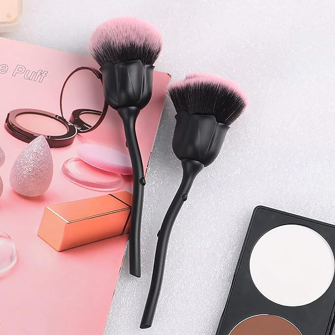 1Pc Dust Brush for Acrylic Nails Acrylic Nail Brush Cleaner Nail Brushes for Cleaning Dust Dip Powder Large Makeup Blush Brush Manicure Brush for Nails Clean Up Nail Art Tools (Black)