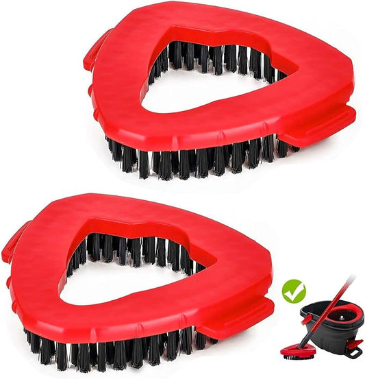 2 Pack Spin Scrub Brush Compatible for Oceda EasyWring 1 Tank System, Shower Scrubber Replacement Head, Hard Bristle Cleaning Brush for Kitchen,Tile and Bathroom