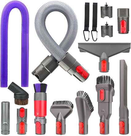 Attachment Kits for Dyson Vacuum Cleaner,Hose,Crevice Tool,Dryer Lint Vac Attachment for Dyson V15 V15s V11 V8 V9 V7 V10