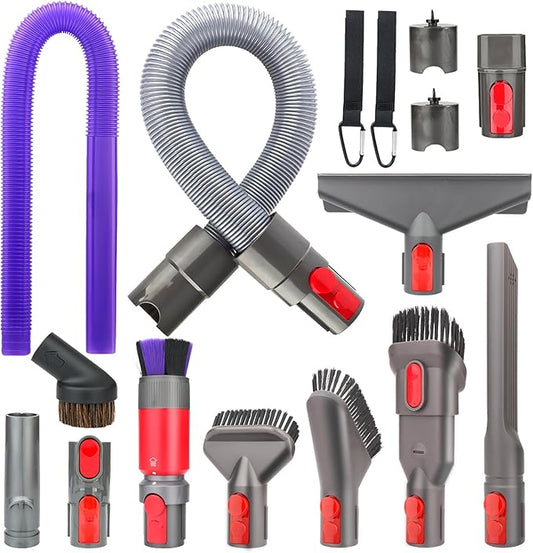 Attachment Kits for Dyson Vacuum Cleaner,Hose,Crevice Tool,Dryer Lint Vac Attachment for Dyson V15 V15s V11 V8 V9 V7 V10 V12 Detect Cyclone Absolute Cordless Handheld Vacuum Cleaner