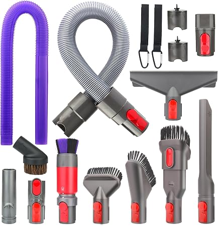 Attachment Kits for Dyson Vacuum Cleaner,Hose,Crevice Tool,Dryer Lint Vac Attachment for Dyson V15 V15s V11 V8 V9 V7 V10