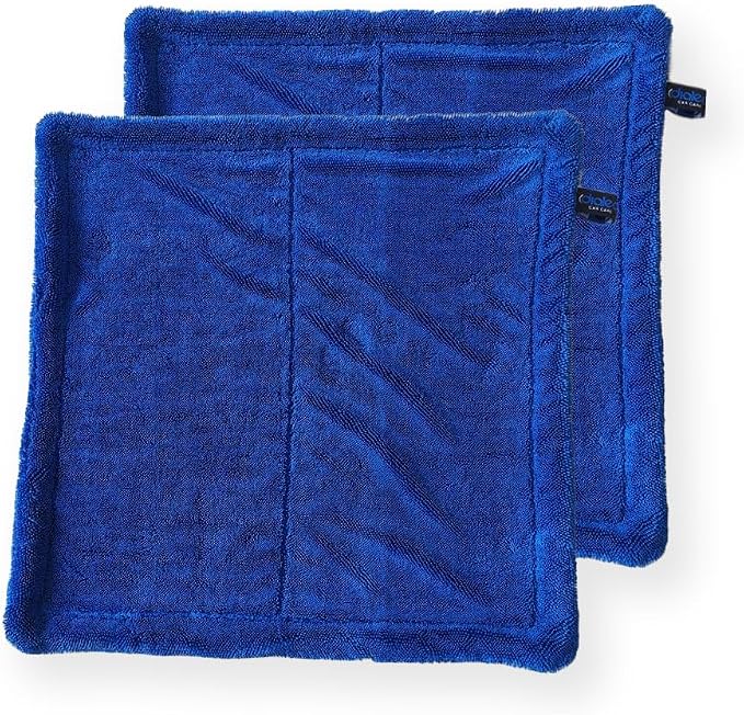 2 Pack Dialed Mini Drying Towels 1600 GSM, Premium 70/30 Blend Microfiber for Drying Cars, Trucks, SUVs. Professional Gr