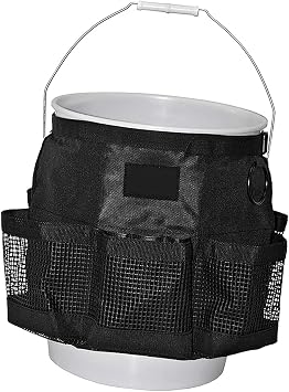 Multi Purpose Car Bucket Wash Tool Organizer Container, Fishing Storage Bag for 5 Gallon Bucket Hiking Camping Cooking C