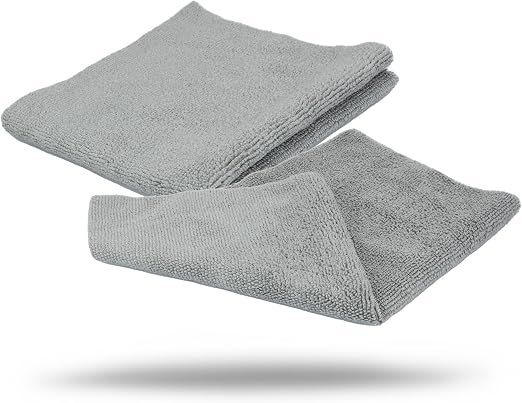 Maxshine 50-Pack Universal Microfiber Edgeless Utility Towels 12”x12” (260GSM) | Lint-Free, Scratch-Free Cleaning Cloths