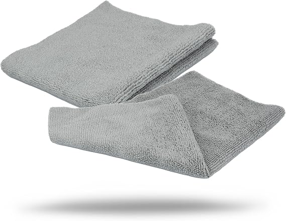 Maxshine 50-Pack Universal Microfiber Edgeless Utility Towels 12”x12” (260GSM) | Lint-Free, Scratch-Free Cleaning Cloths