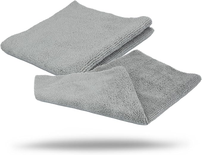 Maxshine 50-Pack Universal Microfiber Edgeless Utility Towels 12”x12” (260GSM) | Lint-Free, Scratch-Free Cleaning Cloths