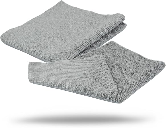 Maxshine 50-Pack Universal Microfiber Edgeless Utility Towels 12”x12” (260GSM) | Lint-Free, Scratch-Free Cleaning Cloths