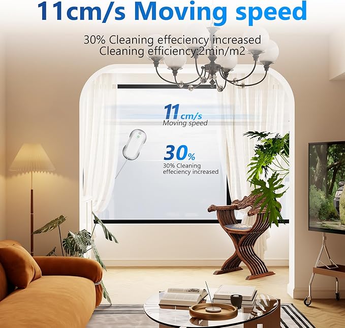 Tosima W5 Window Cleaning Robot, Dual Direction Auto-Spray Smart Window Cleaner with Triple Safety System, Smart Navigation, Remote Control, for All Smooth Surfaces, with 8 Rags, White Robotic Vacuums