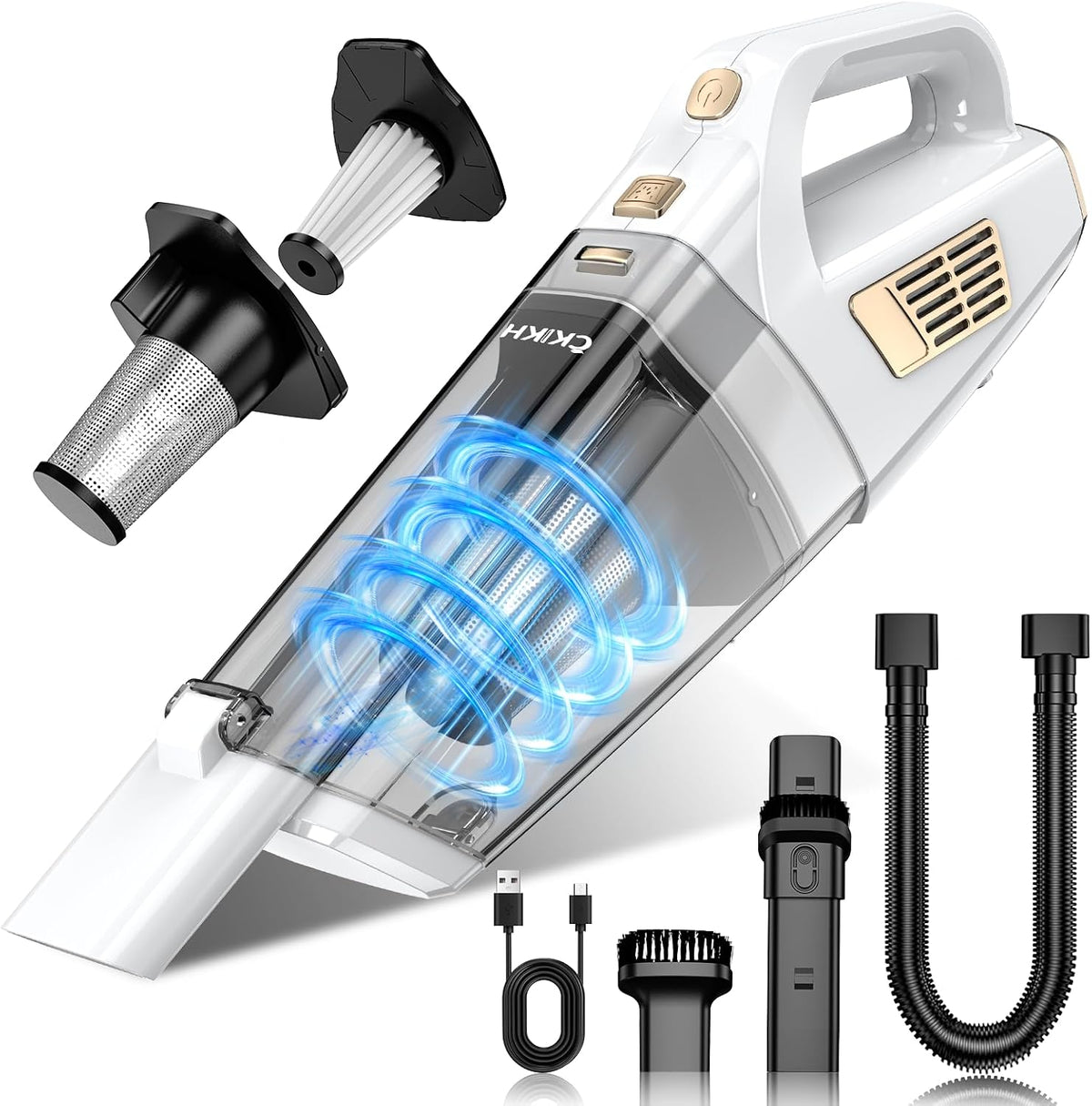 Handheld Vacuum Cordless 15000PA, Hand Held Car Vacuum Cleaner